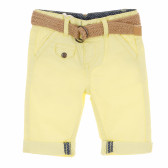 Pantaloni galbeni din bumbac pentru fetițe Tape a l'oeil 170624 