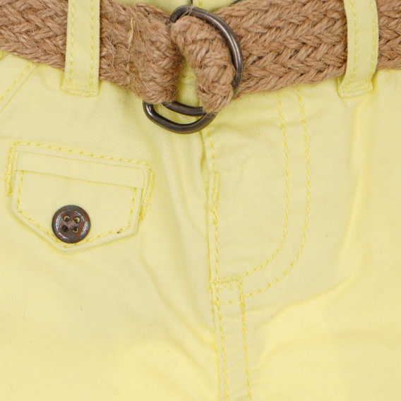 Pantaloni galbeni din bumbac pentru fetițe Tape a l'oeil 170625 2
