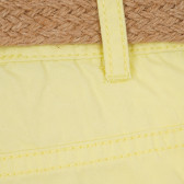 Pantaloni galbeni din bumbac pentru fetițe Tape a l'oeil 170626 3
