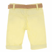 Pantaloni galbeni din bumbac pentru fetițe Tape a l'oeil 170627 4