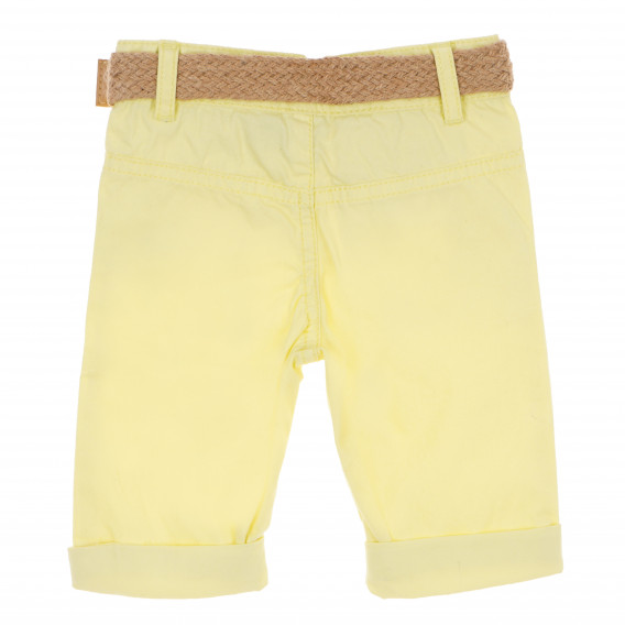 Pantaloni galbeni din bumbac pentru fetițe Tape a l'oeil 170627 4