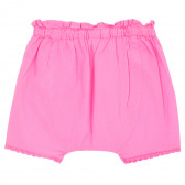 Pantaloni roz, cu danteluță, pentru fete  Tape a l'oeil 170713 4