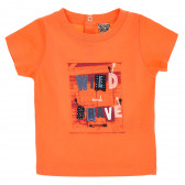 Bluză de bumbac pentru băieți, culoare portocalie Tape a l'oeil 170746 