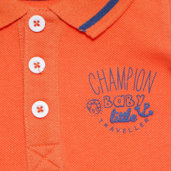Bluză de bumbac pentru băieți, culoarea portocalie Tape a l'oeil 170787 2