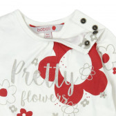 Bluză din bumbac cu imprimeu floral, cu mânecă lungă, pentru fete Boboli 171 3