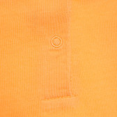 Rochie din bumbac cu mâneci scurte pentru fetițe, portocalie Tape a l'oeil 171012 3