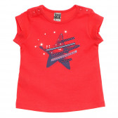 Tricou de bumbac pentru fete, culoarea roșie Tape a l'oeil 171030 