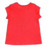 Tricou de bumbac pentru fete, culoarea roșie Tape a l'oeil 171033 4