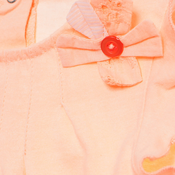 Rochie din bumbac pentru fete, portocalie Tape a l'oeil 171055 2