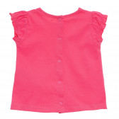 Tricou de bumbac pentru fete, roz Tape a l'oeil 171069 4