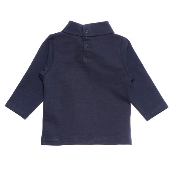 Tricou Polo cu mâneci lungi pentru bebeluși, albastru  171085 4