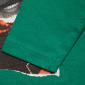 Bluză din bumbac cu mâneci lungi pentru băieți, verde Tape a l'oeil 171194 3
