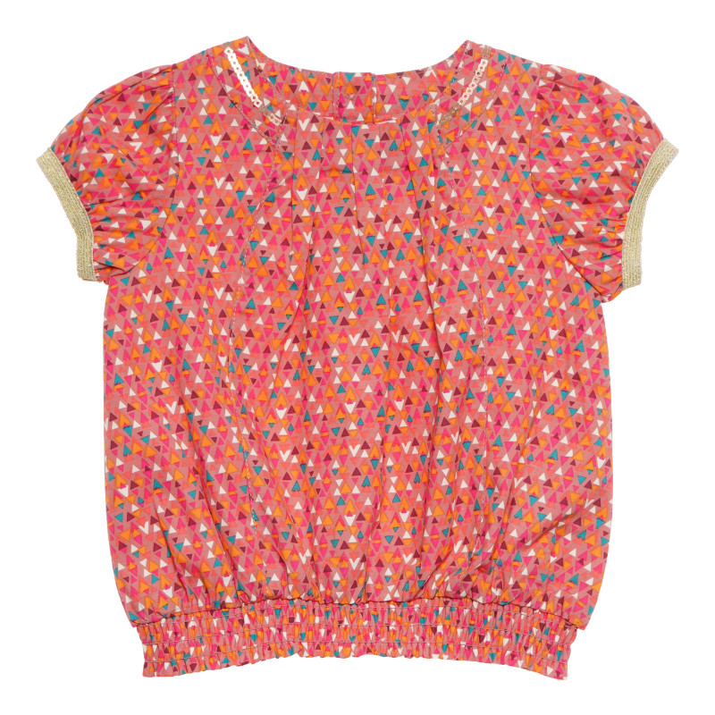 Bluză de bumbac pentru fetițe, multicolor  171234