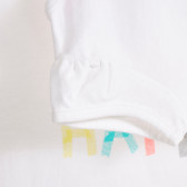 Rochie pentru bebeluși din bumbac, albă cu inscripții pentru fete Tape a l'oeil 171291 3