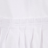 Rochie din bumbac alb pentru fete Tape a l'oeil 171315 3