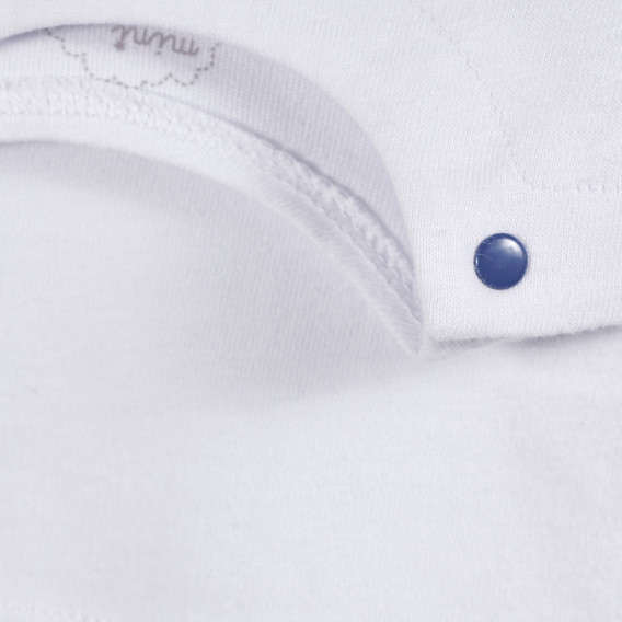 Bluză din bumbac, albă cu imprimeu albastru, pentru băieței Tape a l'oeil 171351 3