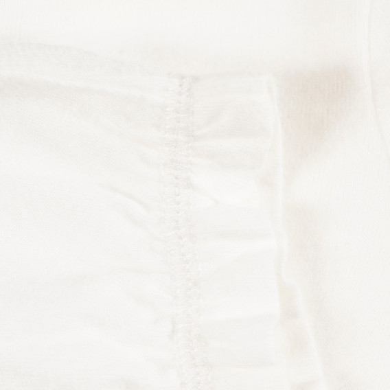 Bluză de bumbac alb pentru fetițe, cu imprimeu delicat Tape a l'oeil 171363 3
