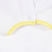 Bluză albă din bumbac cu design galben pentru fetițe Tape a l'oeil 171367 3