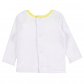 Bluză albă din bumbac cu design galben pentru fetițe Tape a l'oeil 171368 4