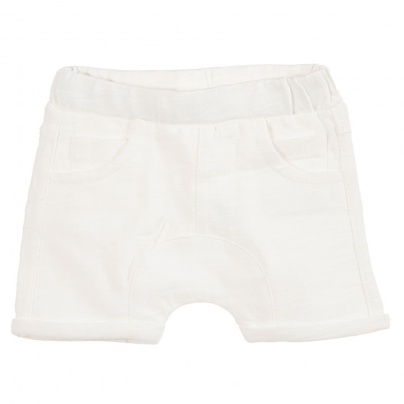 Pantaloni scurți de bumbac albi, pentru fetițe Tape a l'oeil 171413 
