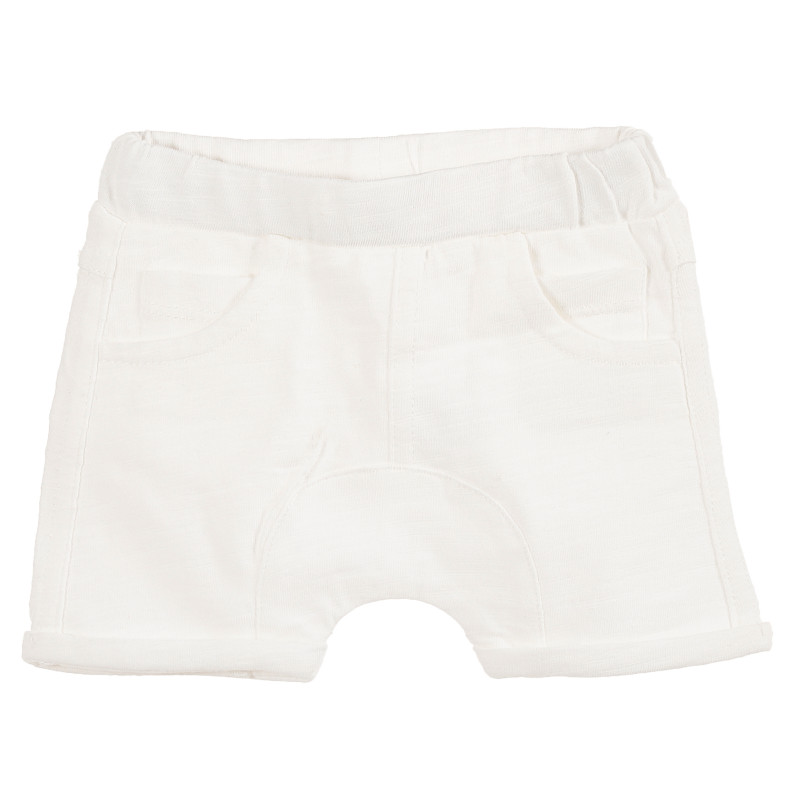 Pantaloni scurți de bumbac albi, pentru fetițe  171413