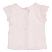 Bluză roz din bumbac cu imprimeu căpșune, pentru fetițe Tape a l'oeil 171428 4
