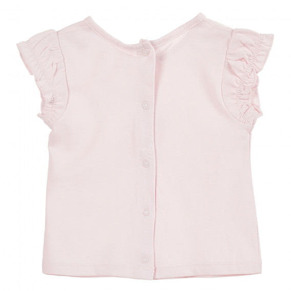 Bluză roz din bumbac cu imprimeu căpșune, pentru fetițe Tape a l'oeil 171428 4