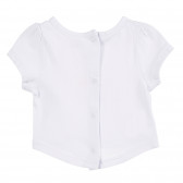 Tricou alb din bumbac cu imprimeu stea, pentru fetițe Tape a l'oeil 171436 4