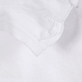 Tricou alb cu imprimeu colorat, pentru fetițe Tape a l'oeil 171439 3