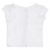 Tricou alb cu imprimeu colorat, pentru fetițe Tape a l'oeil 171440 4