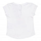 Bluză de bumbac de culoare albă pentru fetițe Tape a l'oeil 171452 4