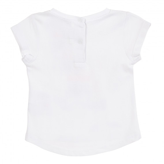 Bluză de bumbac de culoare albă pentru fetițe Tape a l'oeil 171452 4