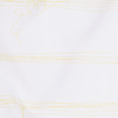 Rochie albă cu dungi din bumbac pentru fetițe Tape a l'oeil 171502 2