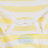 Body din bumbac alb și galben pentru bebeluși Tape a l'oeil 171590 3