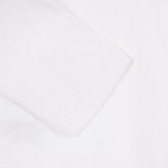 Body din bumbac alb cu imprimeu grafic, pentru fetițe Tape a l'oeil 171675 4