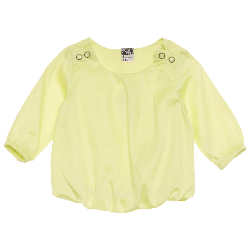 Bluză de bumbac galbenă, pentru fetițe  171759