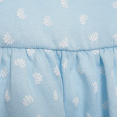 Rochie din bumbac imprimate pentru fete, albastru deschis Name it 171781 4