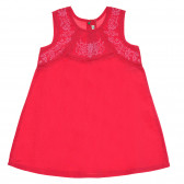Set - rochie din bumbac și chiloți roz, pentru fetițe Benetton 171791 5