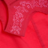 Set - rochie din bumbac și chiloți roz, pentru fetițe Benetton 171793 7