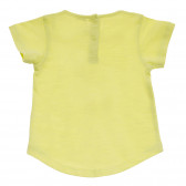 Tricou galben din bumbac, pentru fetițe Tape a l'oeil 171859 4