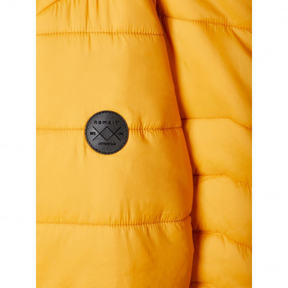 Jachetă galbenă din puf, cu glugă detașabilă pentru băieți Name it 171944 3