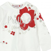 Bluză din bumbac cu imprimeu floral, cu mânecă lungă, pentru fete Boboli 172 4