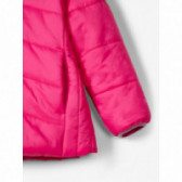 Jachetă din puf roz cu glugă detașabilă pentru fete Name it 172000 2