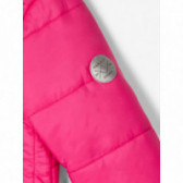 Jachetă din puf roz cu glugă detașabilă pentru fete Name it 172001 3