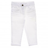 Pantaloni din bumbac de culoare albă Tape a l'oeil 172149 