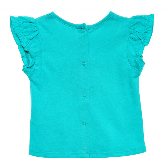 Bluză verde din bumbac, pentru fetițe  Tape a l'oeil 172168 4