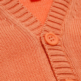 Cardigan pentru fete cu mânecă lungă, de culoare portocaliu Neck & Neck 172174 2
