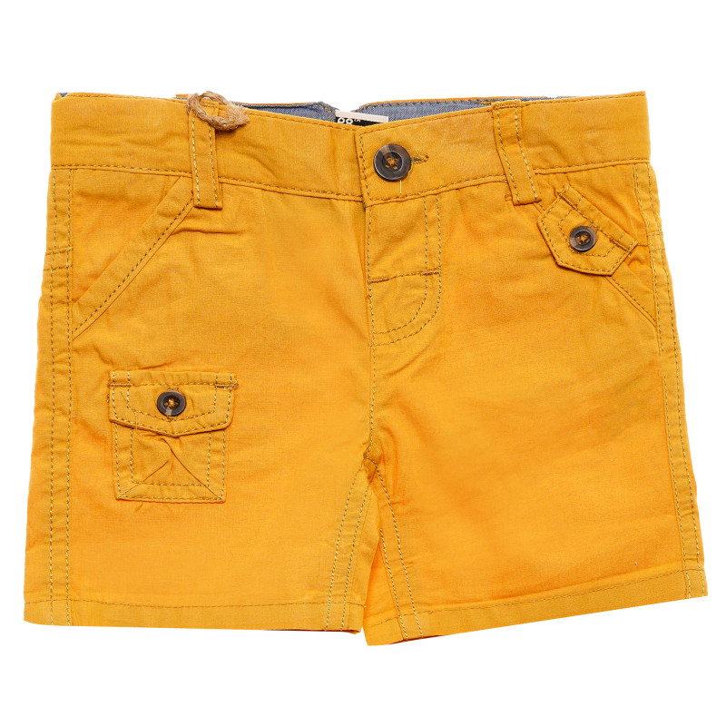 Pantaloni scurți de bumbac în galben pentru băieței  172189