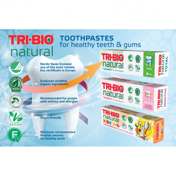 Pastă de dinți eco naturală, 75 ml Tri-Bio 172285 4