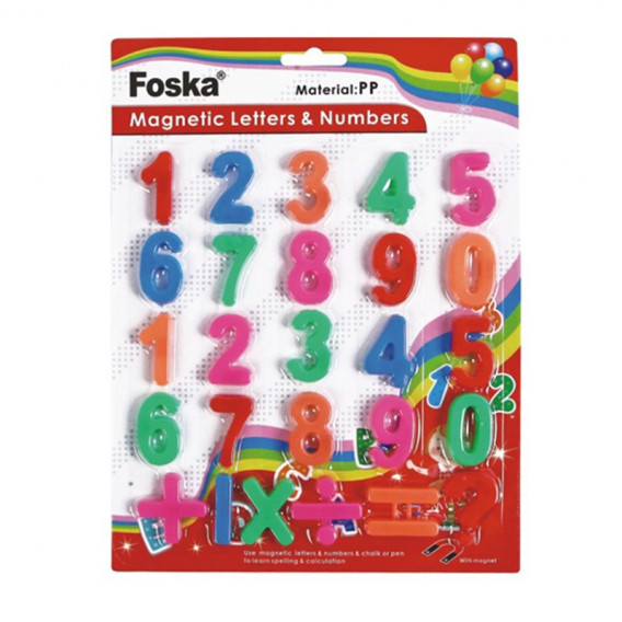 Numere și semne magnetice - 26 de bucăți Foska 172411 
